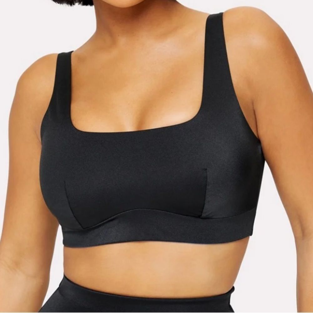 YITTY Fabletics Headliner Shaping Midi Bralette NEW Black XXL